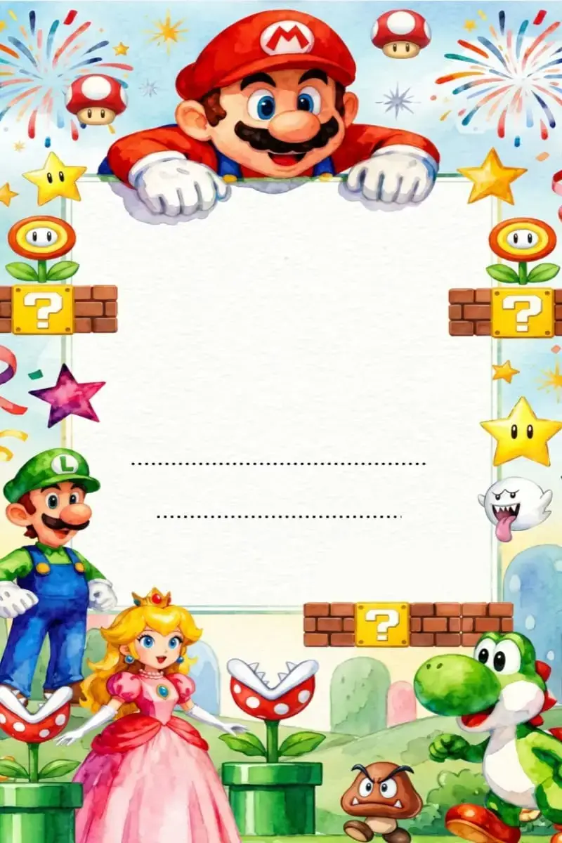 Super Mario Editar e Imprimir