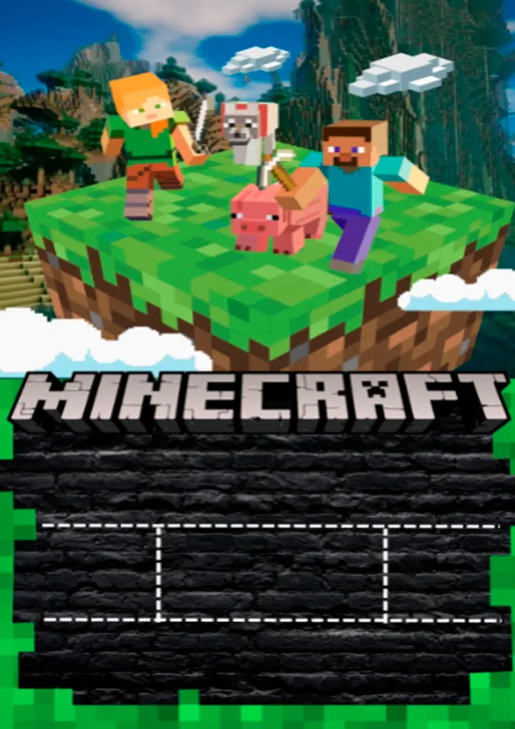Minecraft Aniversário Infantil