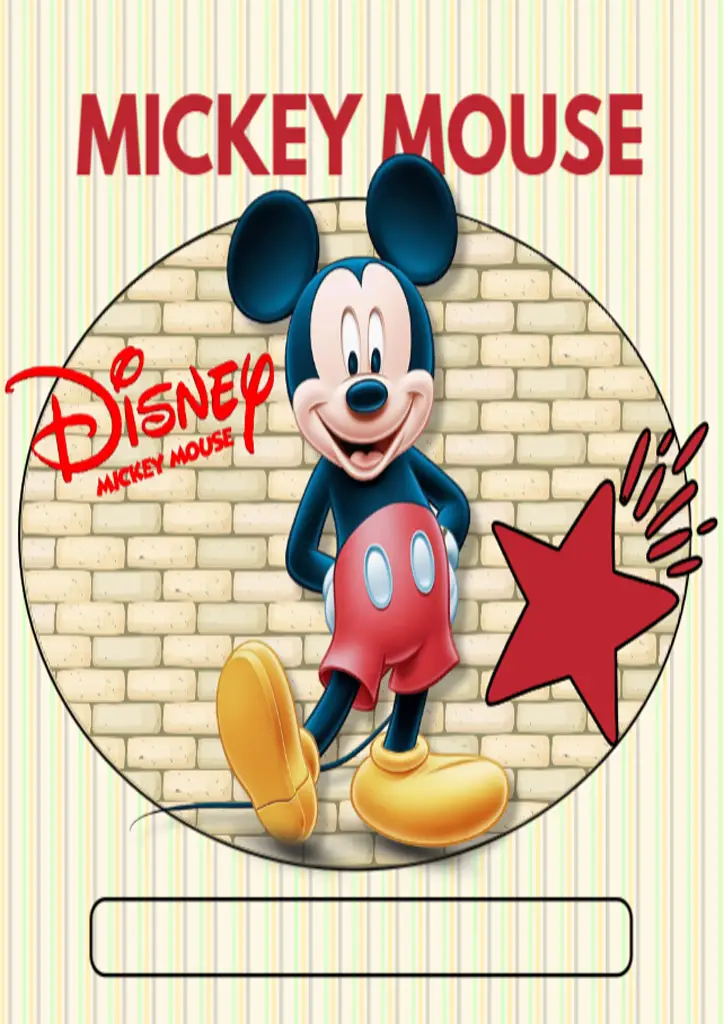 Mickey New 4 Editar e Imprimir