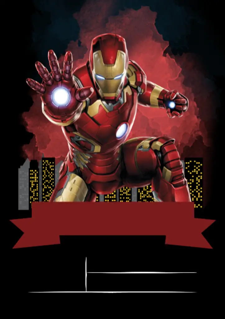 Iron Man Modelo Editável