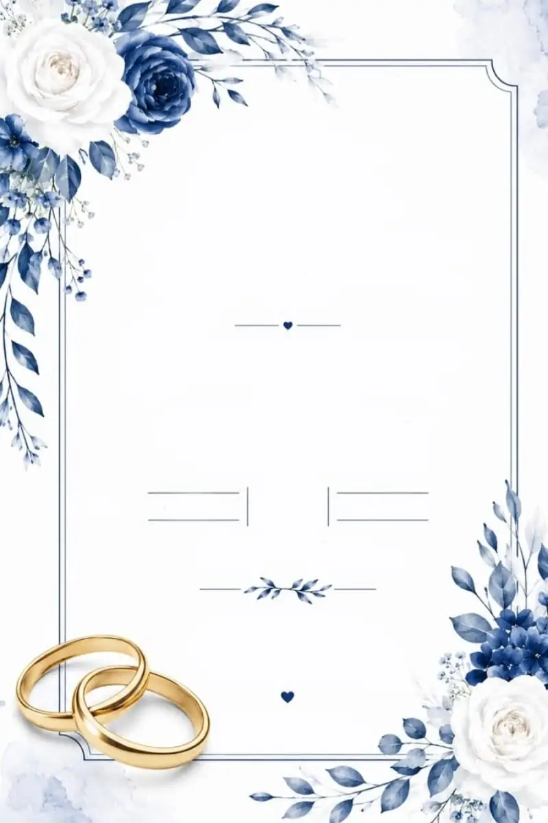 Convite de Casamento Grátis para Editar